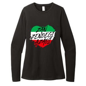 Zan Zendegi Azadi | Heart Iran Freedom Quote | Free Iran Womens CVC Long Sleeve Shirt