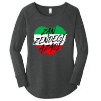 Zan Zendegi Azadi | Heart Iran Freedom Quote | Free Iran Women's Perfect Tri Tunic Long Sleeve Shirt