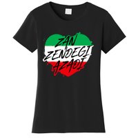 Zan Zendegi Azadi | Heart Iran Freedom Quote | Free Iran Women's T-Shirt