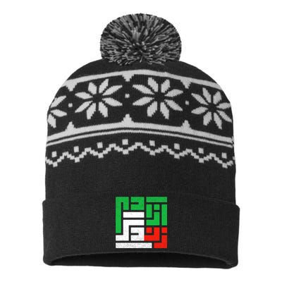 Zan Zendegi Azadi  Life Freedom Iran USA-Made Snowflake Beanie