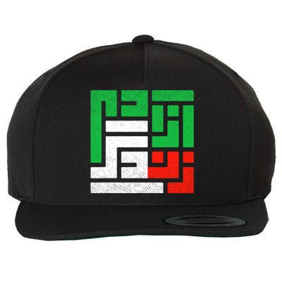 Zan Zendegi Azadi  Life Freedom Iran Wool Snapback Cap