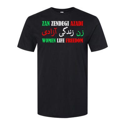 Zan Zendegi Azadi Persian Woman Life Freedom Softstyle CVC T-Shirt