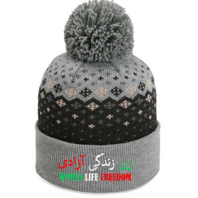 Zan Zendegi Azadi Persian Woman Life Freedom The Baniff Cuffed Pom Beanie