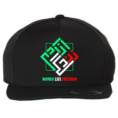 Zan Zendegi Azadi Persian Woman Life Freedom Wool Snapback Cap