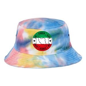 Zan Zendegi Azadi | Iran Flag Love Freedom Heart | Free Iran Tie Dye Newport Bucket Hat