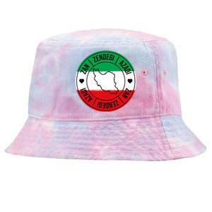 Zan Zendegi Azadi | Iran Flag Love Freedom Heart | Free Iran Tie-Dyed Bucket Hat