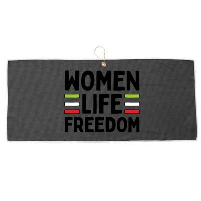 Zan Zindgi Azadi Women Life Freedom Gift Design Large Microfiber Waffle Golf Towel