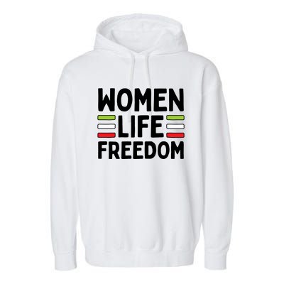 Zan Zindgi Azadi Women Life Freedom Gift Design Garment-Dyed Fleece Hoodie