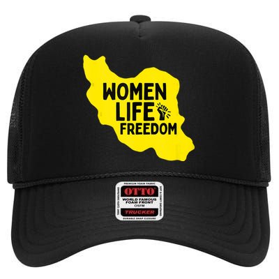 Zan Zindgi Azadi Women Life Freedom High Crown Mesh Back Trucker Hat