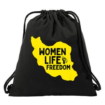 Zan Zindgi Azadi Women Life Freedom Drawstring Bag