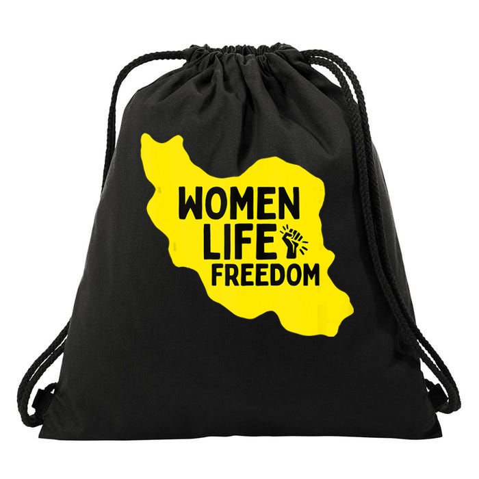 Zan Zindgi Azadi Women Life Freedom Drawstring Bag