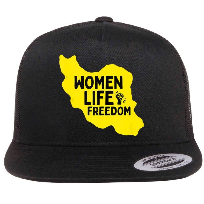 Zan Zindgi Azadi Women Life Freedom Flat Bill Trucker Hat