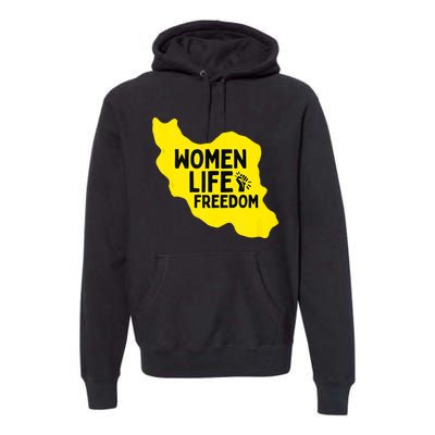 Zan Zindgi Azadi Women Life Freedom Premium Hoodie