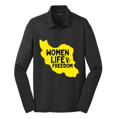 Zan Zindgi Azadi Women Life Freedom Silk Touch Performance Long Sleeve Polo