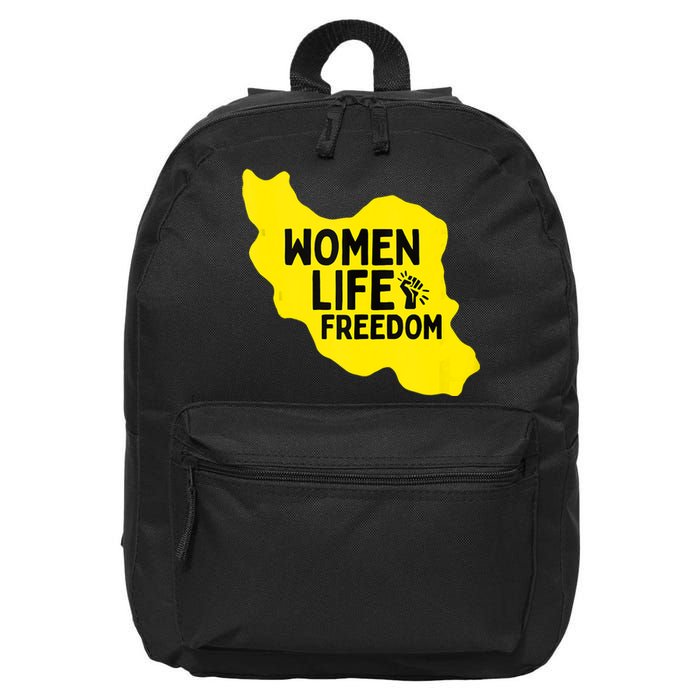 Zan Zindgi Azadi Women Life Freedom 16 in Basic Backpack