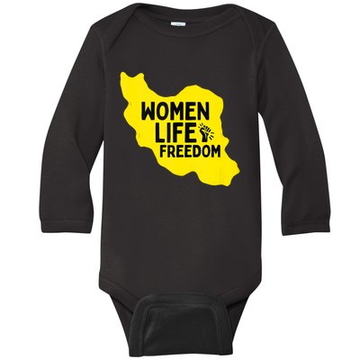 Zan Zindgi Azadi Women Life Freedom Baby Long Sleeve Bodysuit