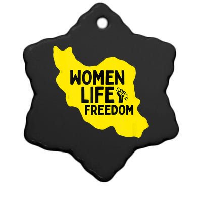 Zan Zindgi Azadi Women Life Freedom Ceramic Star Ornament