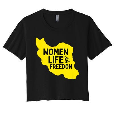 Zan Zindgi Azadi Women Life Freedom Women's Crop Top Tee