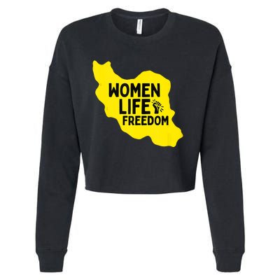 Zan Zindgi Azadi Women Life Freedom Cropped Pullover Crew