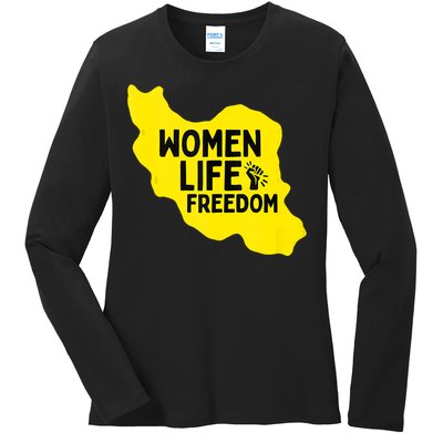 Zan Zindgi Azadi Women Life Freedom Ladies Long Sleeve Shirt