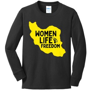 Zan Zindgi Azadi Women Life Freedom Kids Long Sleeve Shirt