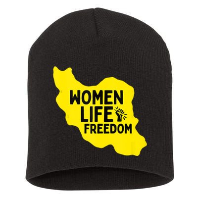 Zan Zindgi Azadi Women Life Freedom Short Acrylic Beanie