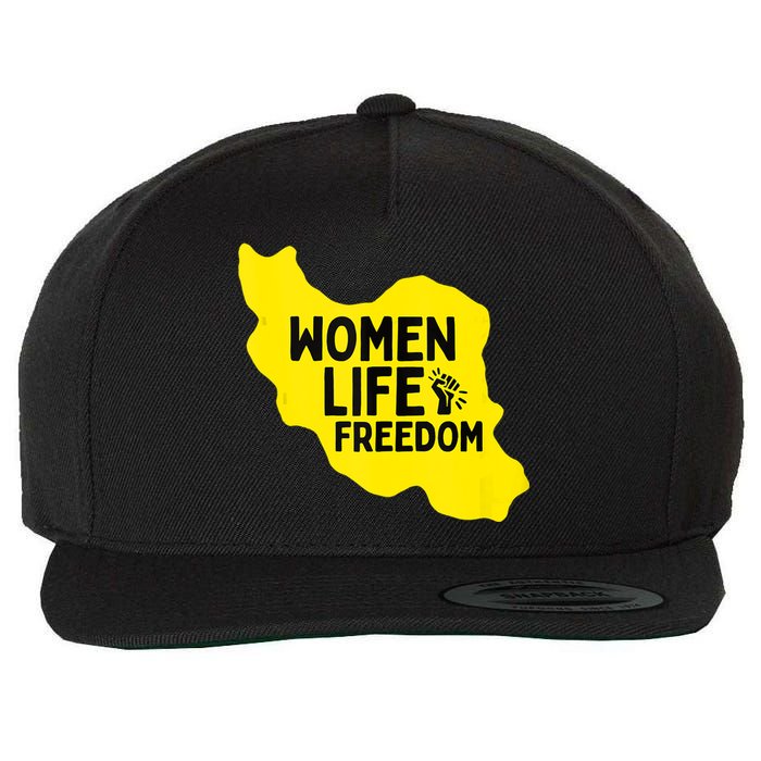 Zan Zindgi Azadi Women Life Freedom Wool Snapback Cap