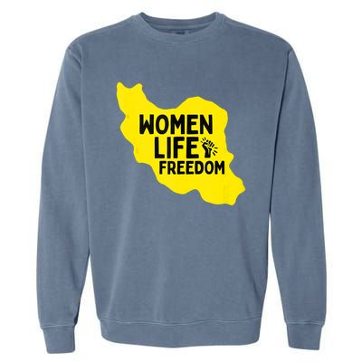 Zan Zindgi Azadi Women Life Freedom Garment-Dyed Sweatshirt