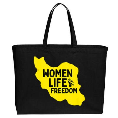 Zan Zindgi Azadi Women Life Freedom Cotton Canvas Jumbo Tote