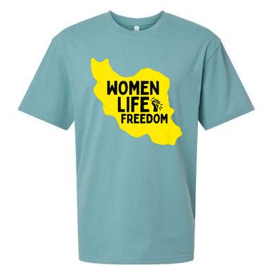 Zan Zindgi Azadi Women Life Freedom Sueded Cloud Jersey T-Shirt