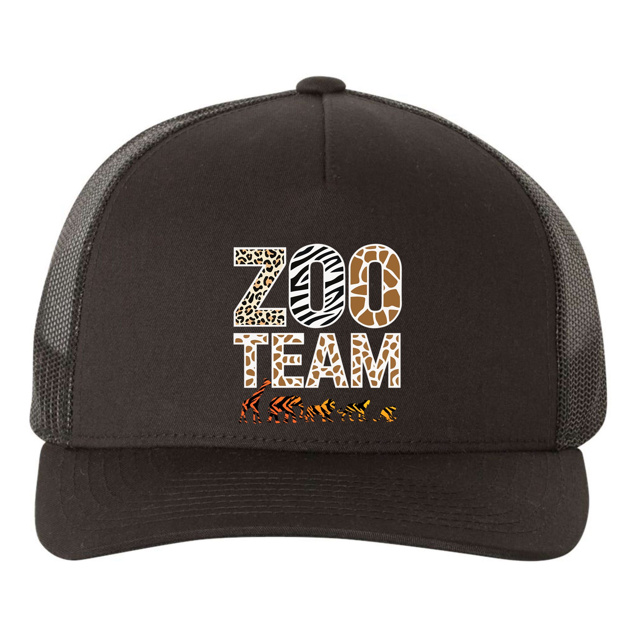 Zookeeper Zoo Animals Wildlife Yupoong Adult 5-Panel Trucker Hat