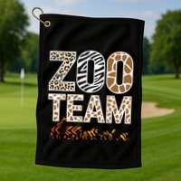 Zookeeper Zoo Animals Wildlife Golf Towel