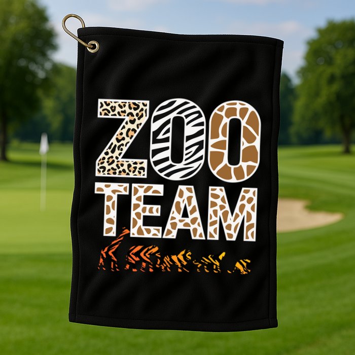Zookeeper Zoo Animals Wildlife Golf Towel