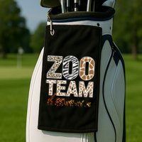 Zookeeper Zoo Animals Wildlife Golf Towel