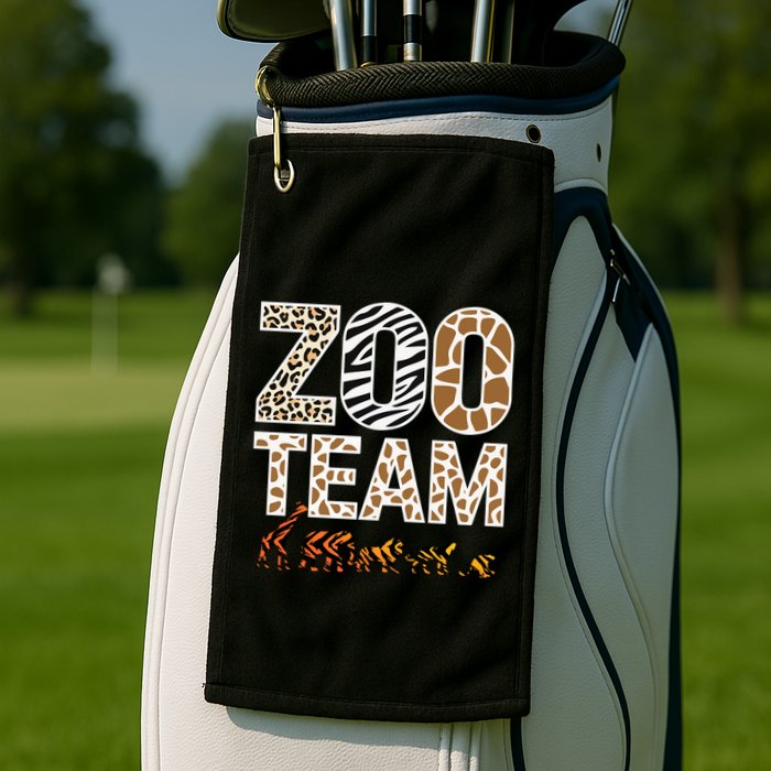 Zookeeper Zoo Animals Wildlife Golf Towel