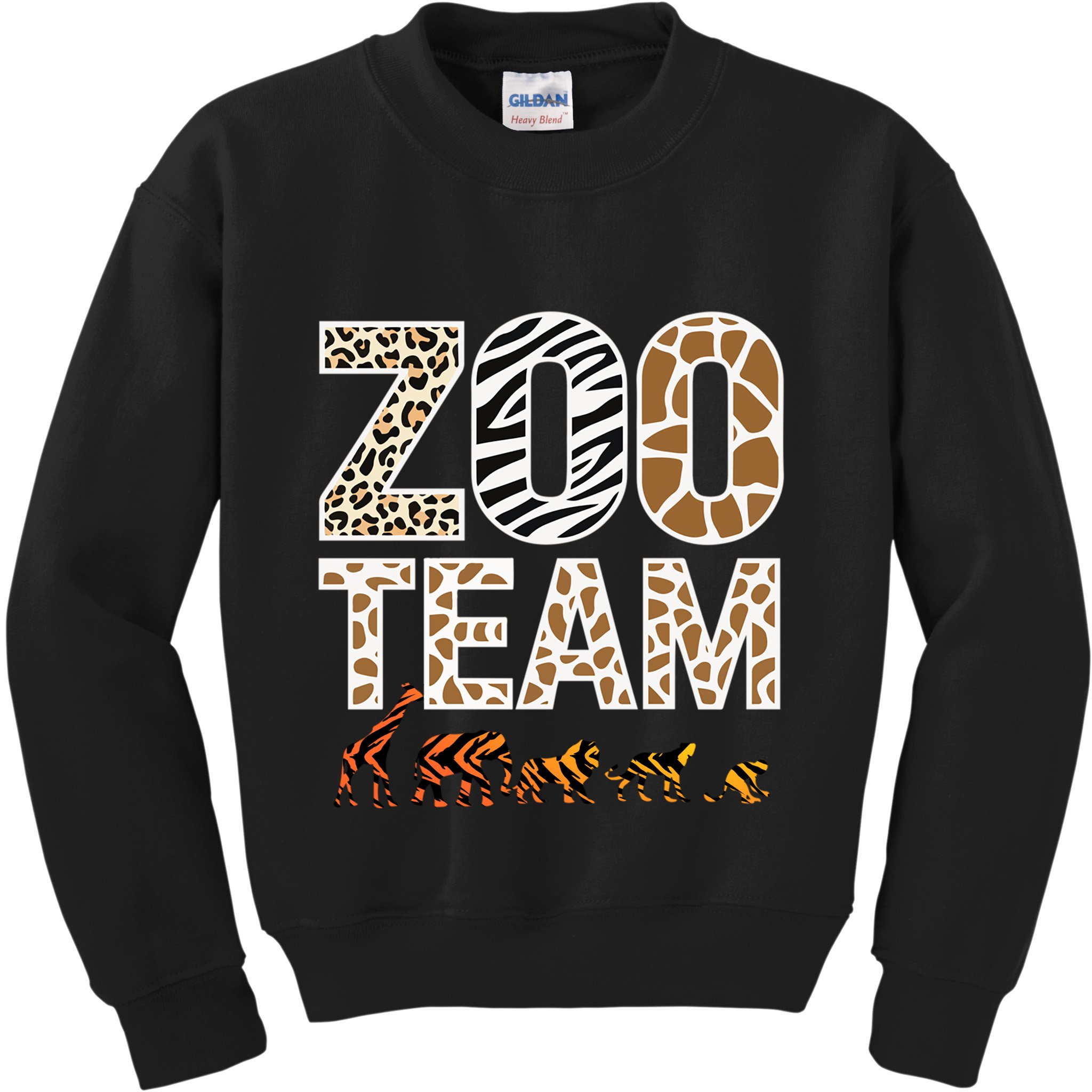 Zookeeper Zoo Animals Wildlife Kids Sweatshirt