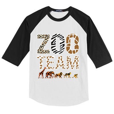 Zookeeper Zoo Animals Wildlife Kids Colorblock Raglan Jersey