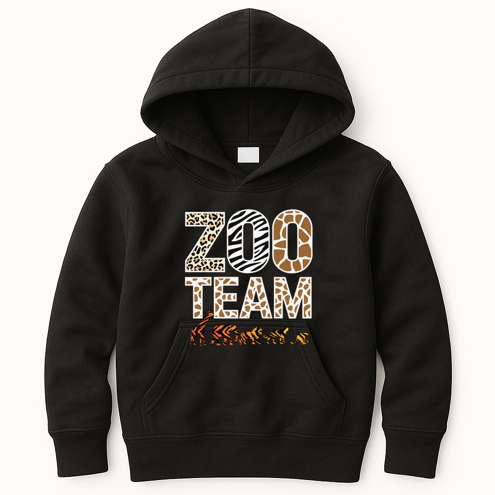 Zookeeper Zoo Animals Wildlife Kids Hoodie