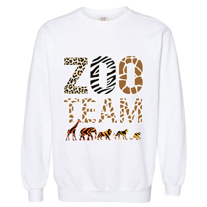Zookeeper Zoo Animals Wildlife Garment-Dyed Sweatshirt