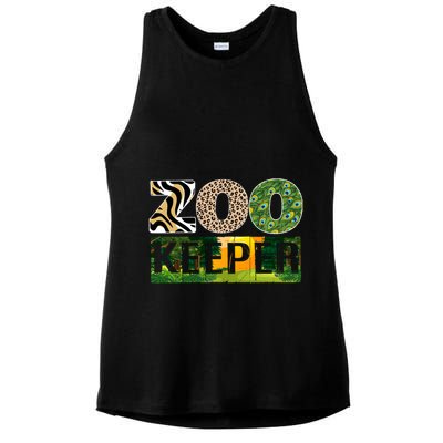 Zookeeper Zoo Animals Zoo Keeper Zoos Ladies PosiCharge Tri-Blend Wicking Tank