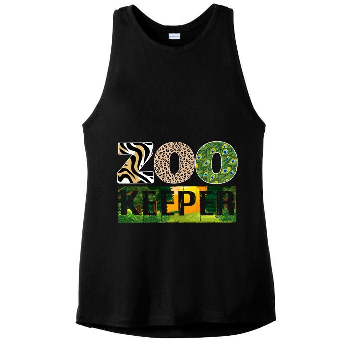 Zookeeper Zoo Animals Zoo Keeper Zoos Ladies PosiCharge Tri-Blend Wicking Tank