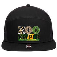 Zookeeper Zoo Animals Zoo Keeper Zoos 7 Panel Mesh Trucker Snapback Hat