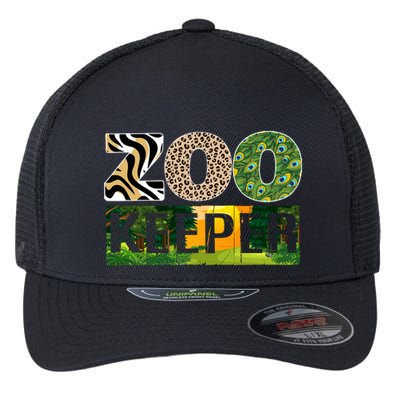 Zookeeper Zoo Animals Zoo Keeper Zoos Flexfit Unipanel Trucker Cap