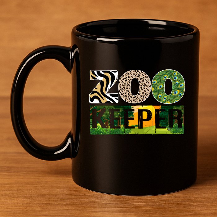 Zookeeper Zoo Animals Zoo Keeper Zoos 11oz C Handle Ceramic Mug