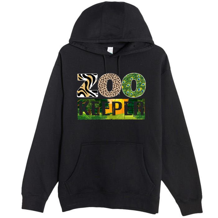 Zookeeper Zoo Animals Zoo Keeper Zoos Premium Pullover Hoodie