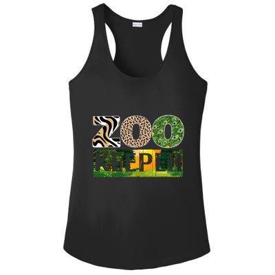 Zookeeper Zoo Animals Zoo Keeper Zoos Ladies PosiCharge Competitor Racerback Tank