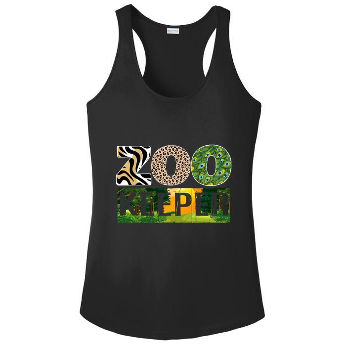 Zookeeper Zoo Animals Zoo Keeper Zoos Ladies PosiCharge Competitor Racerback Tank