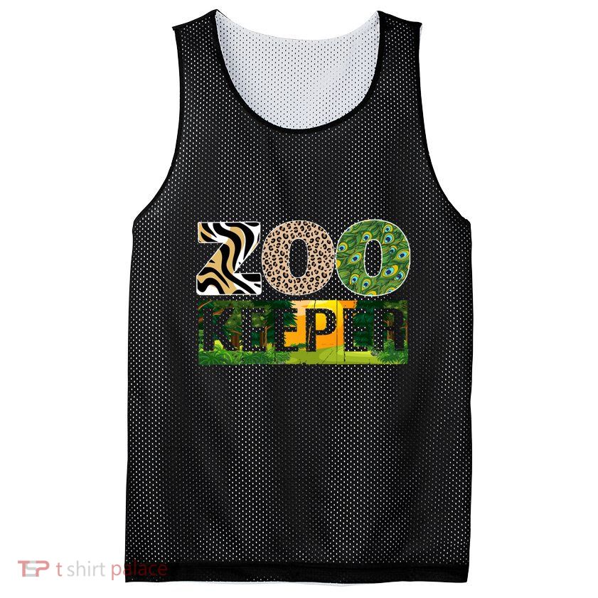 Zookeeper Zoo Animals Zoo Keeper Zoos Mesh Reversible Basketball Jersey Tank