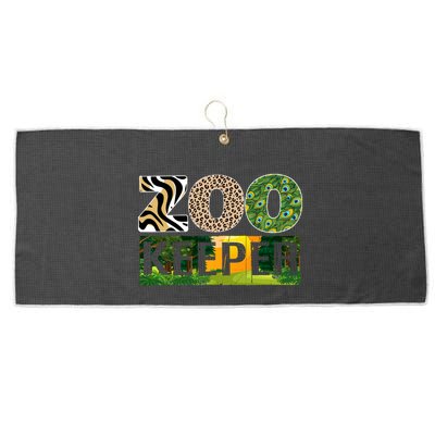 Zookeeper Zoo Animals Zoo Keeper Zoos Large Microfiber Waffle Golf Towel