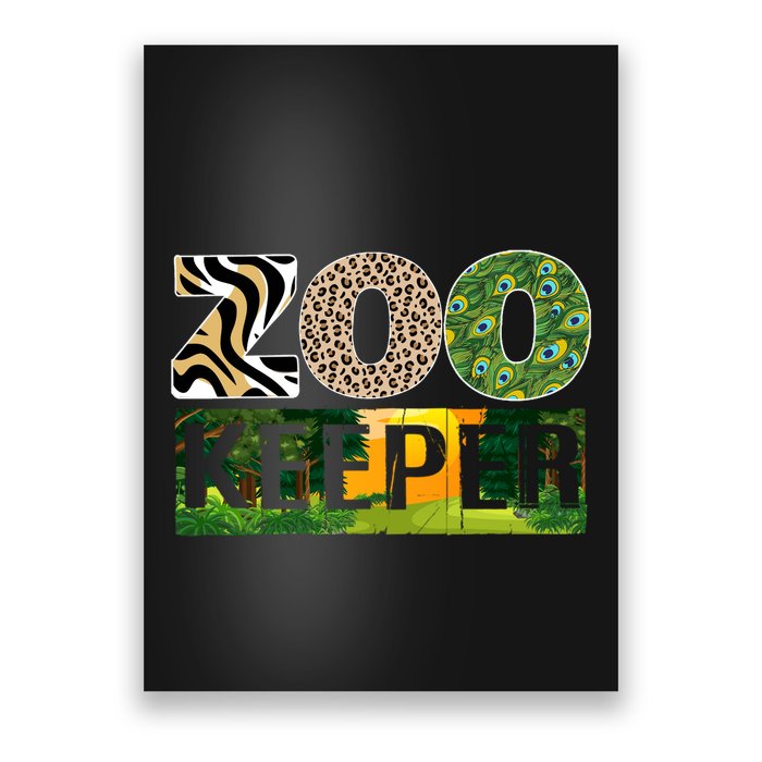 Zookeeper Zoo Animals Zoo Keeper Zoos Poster